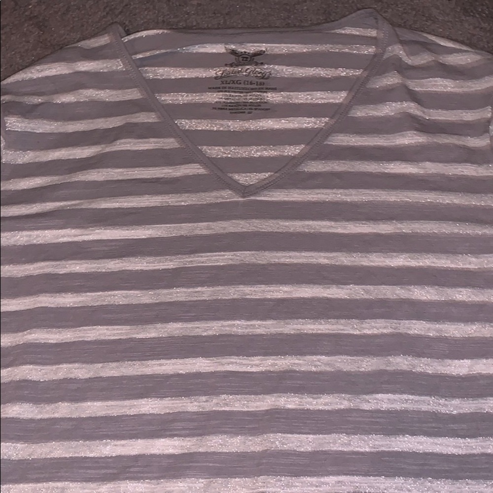 STRIPED SPARKLY SHIRT